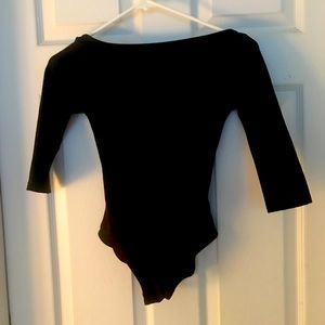 Capezio Boatneck 3/4 length sleeve leotard